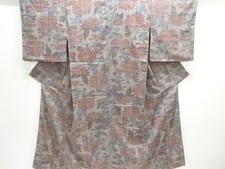 7704533: JAPANESE KIMONO / MAWATA TSUMUGI / WOVEN KIKU