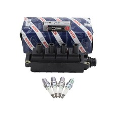 Bosch Ignition Coil NGK 4 V-Power Spark Plug Kit For E36 318i 318is 318ti Z3 L4