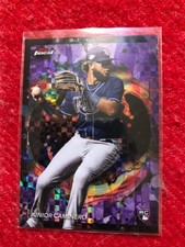 2024 Topps Finest Purple /75 JUNIOR CAMINERO Tampa Bay Rays Rookie RC #203 RARE