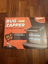 Fly Bye Solar Bug Zapper Outdoor Mosquito Zapper 4500V Waterproof NEW