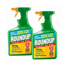 Roundup Ready to Use Total Weedkiller Bundle - Pack of 2 x 1.2L 8.33 per litre