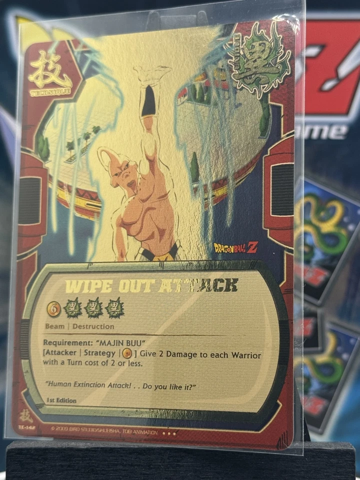 Bandai Dragon Ball Z CCG Wipe Out Attack TE-142 1st Edition Ultra Rare! - Image 2 of 3