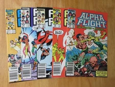 Lot of *5* HTF Newsstand ALPHA FLIGHT! #15, 25, 31 (VF), 27, 39 (NM-)