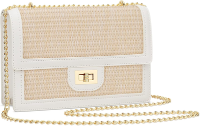 Women Straw Crossbody Bag Summer Shoulder Bag Beach Handbag  display picture 3