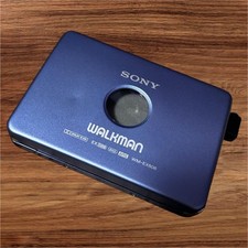 SONY WM-EX808 Blue Cassette Player Compact Design For Parts Only