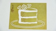 Piece Of Birthday Cake - Lasting Impressions Azadi Stencil L1078 - 2000