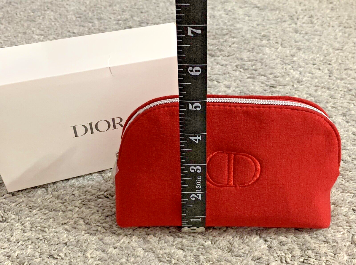 DIOR Red Handbag Scarf chain Purse Evening Bag Clutch