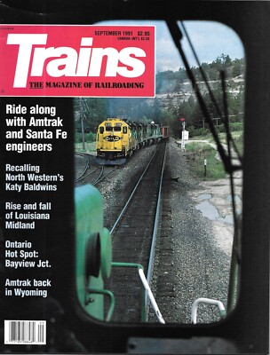 Züge Sept. 1991 Amtrak Santa Fe Ingenieure Katy B Baldwins Louisiana
