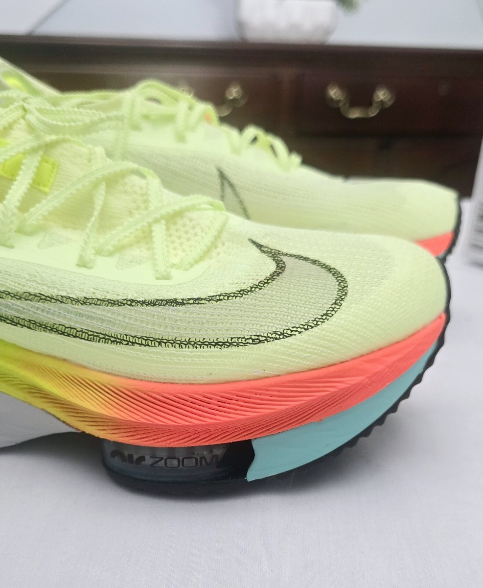 Nike Air Zoom Alphafly Next% Yellow Volt Running Marathon Nike Air Zoom Alphafly Next% Yellow Volt Running Marathon