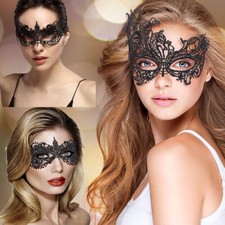 Black Masquerade Mask Womens Lace Eye Mask Women Party Halloween Costume Mask