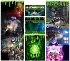 Pandora Arcade Cabin Graphics Vinyl Box Stickers Universal Ghostbusters