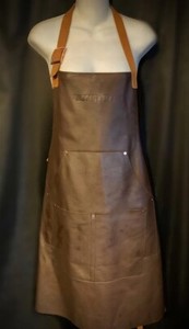 Absolut Elyx Brown Leather Adjustable Bartender Chef Artist Unisex Workers Apron
