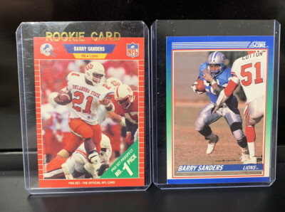 barry sanders rare cards Amazon.com: 1989 Topps Traded Football #83T Barry Sanders Rookie Card :  Collectibles & Fine Art main image 0