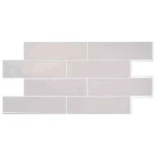 Smart Tiles Oslo Gray 23 in x 11 in Vinyl Peel and Stick Tile 2-Pk