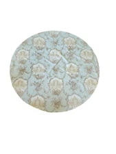 Braemore Garden Toile Custom Aqua Table Cover Round 72"