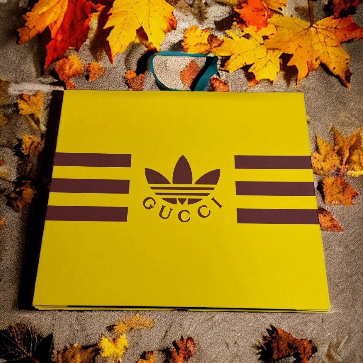 Authentic Gucci X Adidas Empty Gift Storage Box w Colorful Slide