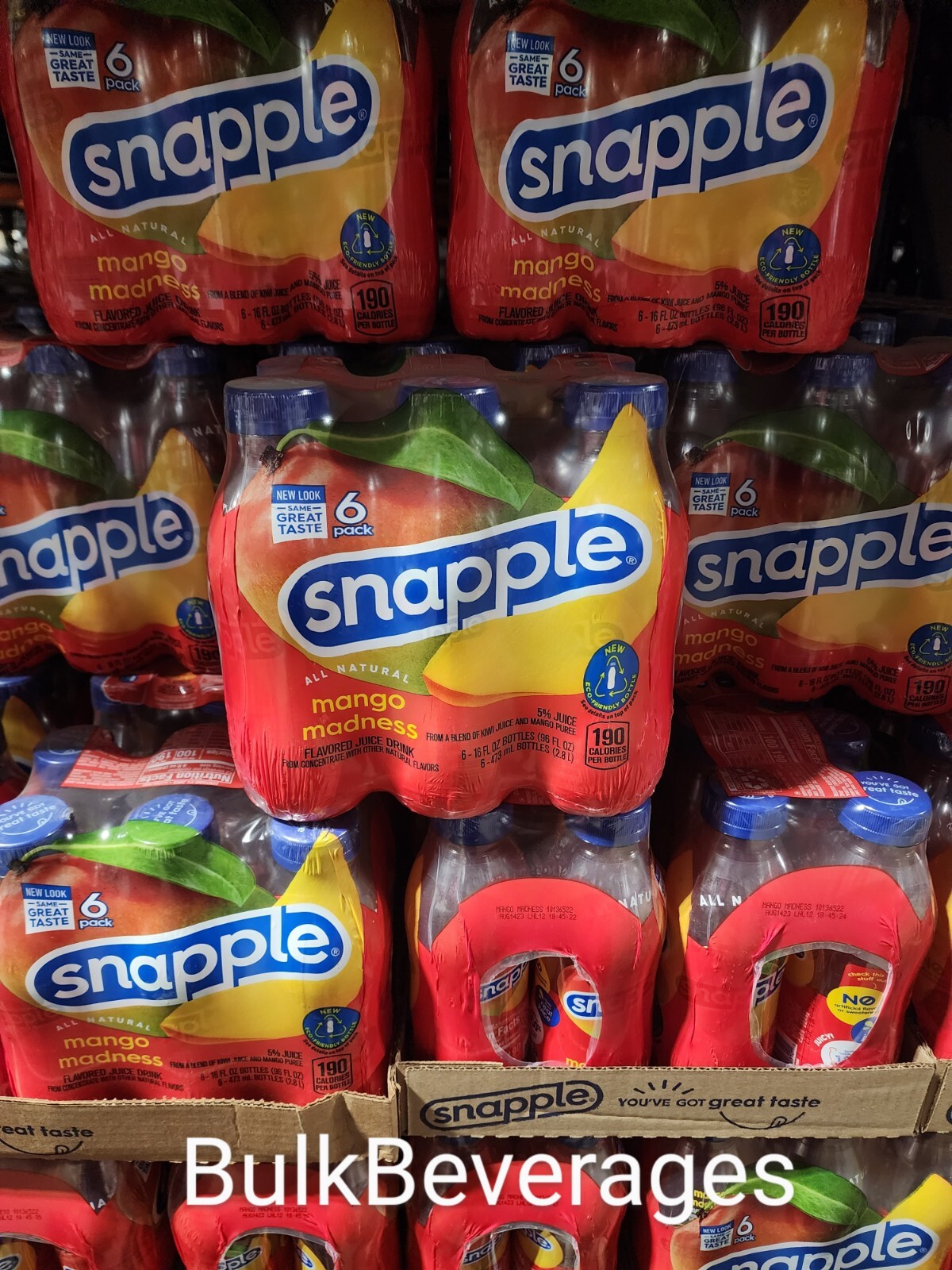 Snapple 16oz/6pk MANGO MADNESS (Pack Of 6) NEW, SEALED & FRESH 6pk