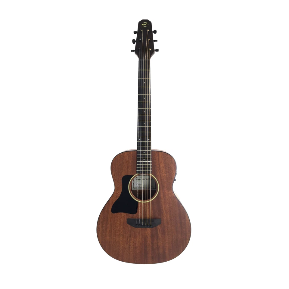 Caraya Left-Handed 3/4 Traveller Solid Mahogany Built-In Tuner & pickup Acoustic - Image 2 of 4