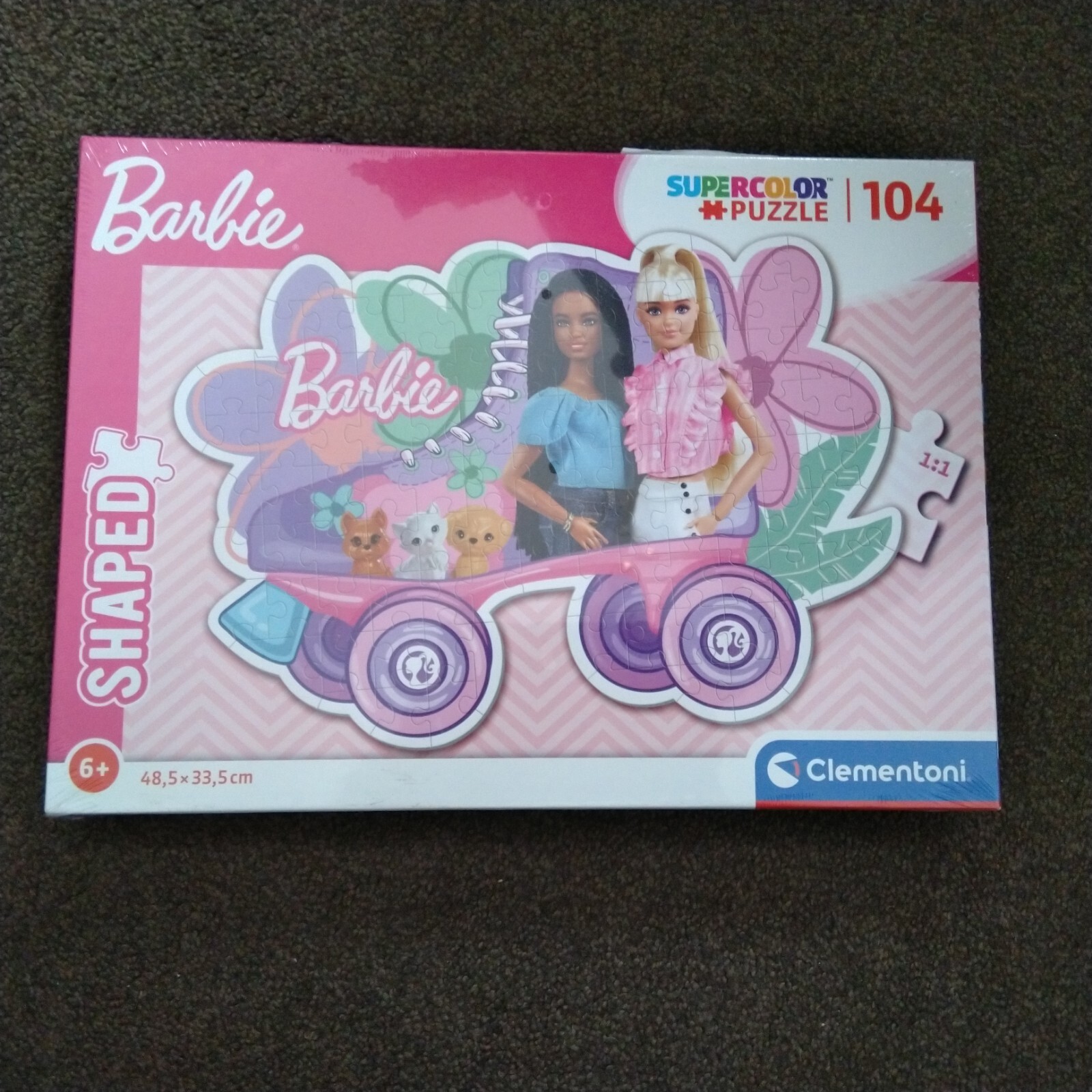 Clementoni Barbie Supercolor Shaped Barbie 104 Pieces Jigsaw Puzzle Age 6+ 27164