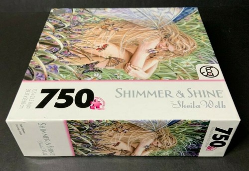 Shimmer & Shine Sheila Wolk Field Of Dreams Sealed 750 Piece Puzzle TCG Glitter - Imagen 5 de 6