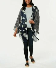 Cejon Love for Lily Multi-Print Kimono Navy