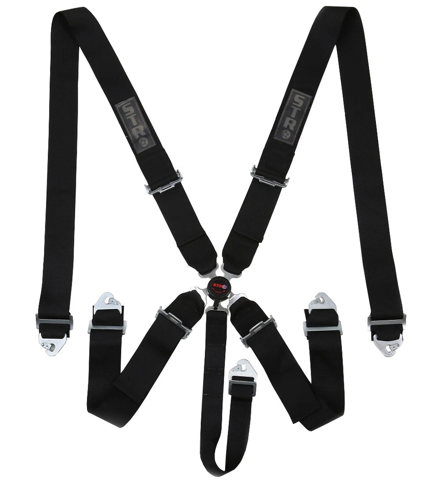 5-Point Race Harness SFI 16.1 Spec Belt Camlock Aircraft Buckle STR - Colours