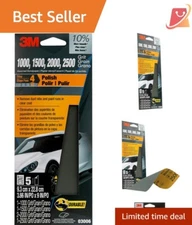 5 Sheets of  Wetordry Sandpaper - 3-2/3 In x 9 In for Auto Body Repairs