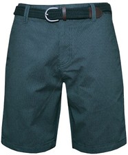 Image of Mens Smart Shorts 100% Cotton Belted Bermuda Casual Summer Ex Store 30" - 44"