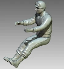 FIGURE 1/18 PILOT 1955 DRIVER RETRO MODEL FOR GP REPLICAS MINICHAMPS CMR CMC