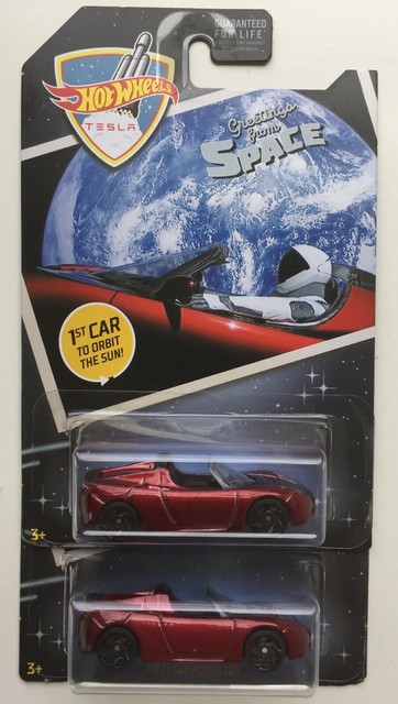 2019 Hot Wheels 08 Tesla Roadster Greetings From Space Vhtf