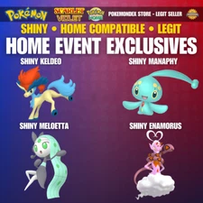 SHINY HOME EVENTS ✨ KELDEO, MELOETTA, ENAMORUS AND MANAPHY ⭐️ Scarlet And Violet