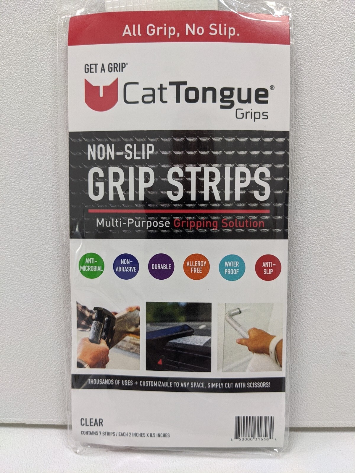 NonAbrasive Grip Tape Strips by CatTongue Heavy Duty Waterproof Non