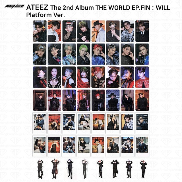 ATEEZ The 2nd Album WORLD EP.FIN WILL Platform Ver Photocard Polaroid Sticker