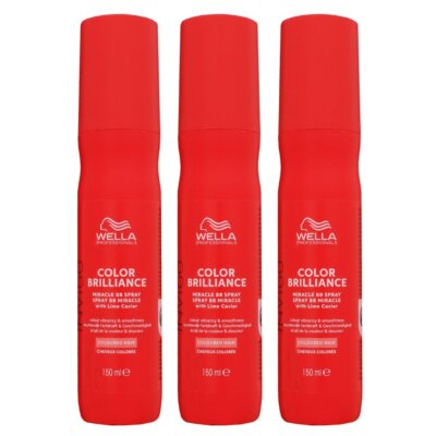 Wella Invigo Color Brilliance 3 x 150 ml Color Miracle BB Spray Leave In Spray F