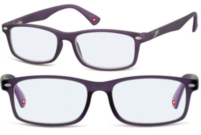 Occhiali Con Filtro di Luce Blu Montana BLF83D Viola Lettura 1 1,5 2 2,5 3  3,5 | eBay