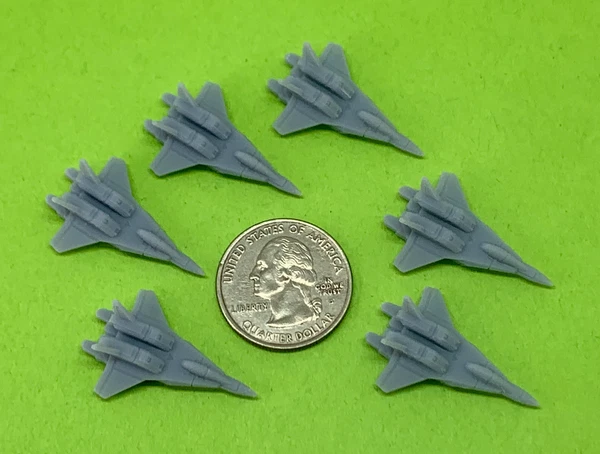 Anime Space Fighters Type-C RESCULPT! (Set of 6) Wargame Miniatures