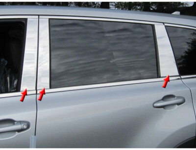 2021 Toyota Highlander Accessories 8-Piece Stainless Steel Door Edge Guards For 2024-2025 Toyota