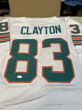 MIAMI DOLPHINS MARK Clayton #83 SIGNED ROAD JERSEY 