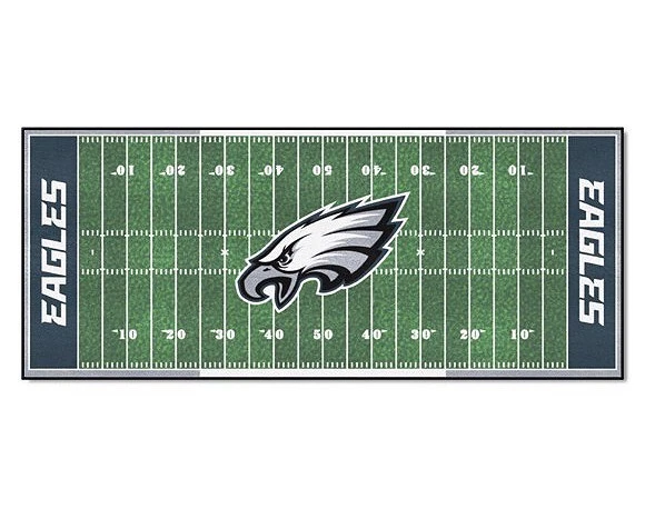 Alfombra de corredor de campo de fútbol americano Philadelphia Eagles - 72"x30" - alfombra con licencia NFL regalo Foto 2 de 4