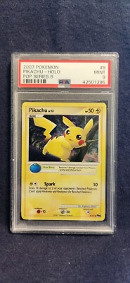 Pokemon PSA 9 Pop Series 6 Pikachu 9/17 with holo bleed | eBay
