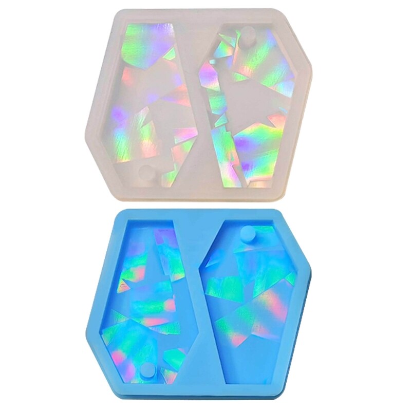 Earring Mold Geometric Coffin Keychain Pendant Silicone Mould