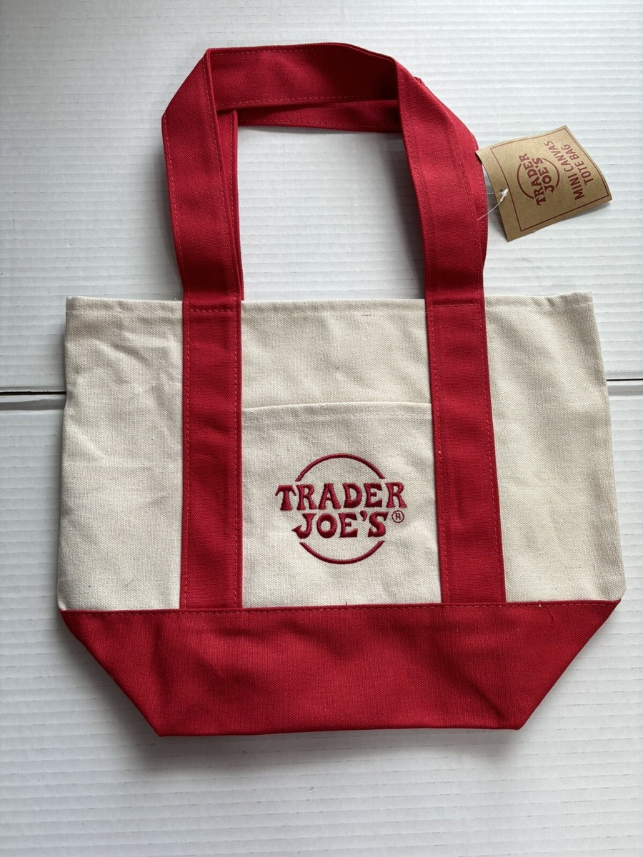 新作TRADER JOE'S MINI CANVAS TOTE BAG Trader Joe's Pastel Mini Canvas Tote Bags 2025 LIMITED
