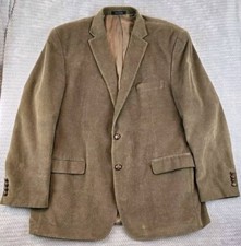 Lauren Ralph Lauren Macy's Men's Store Corduroy Brown Camel Blazer Size 46R