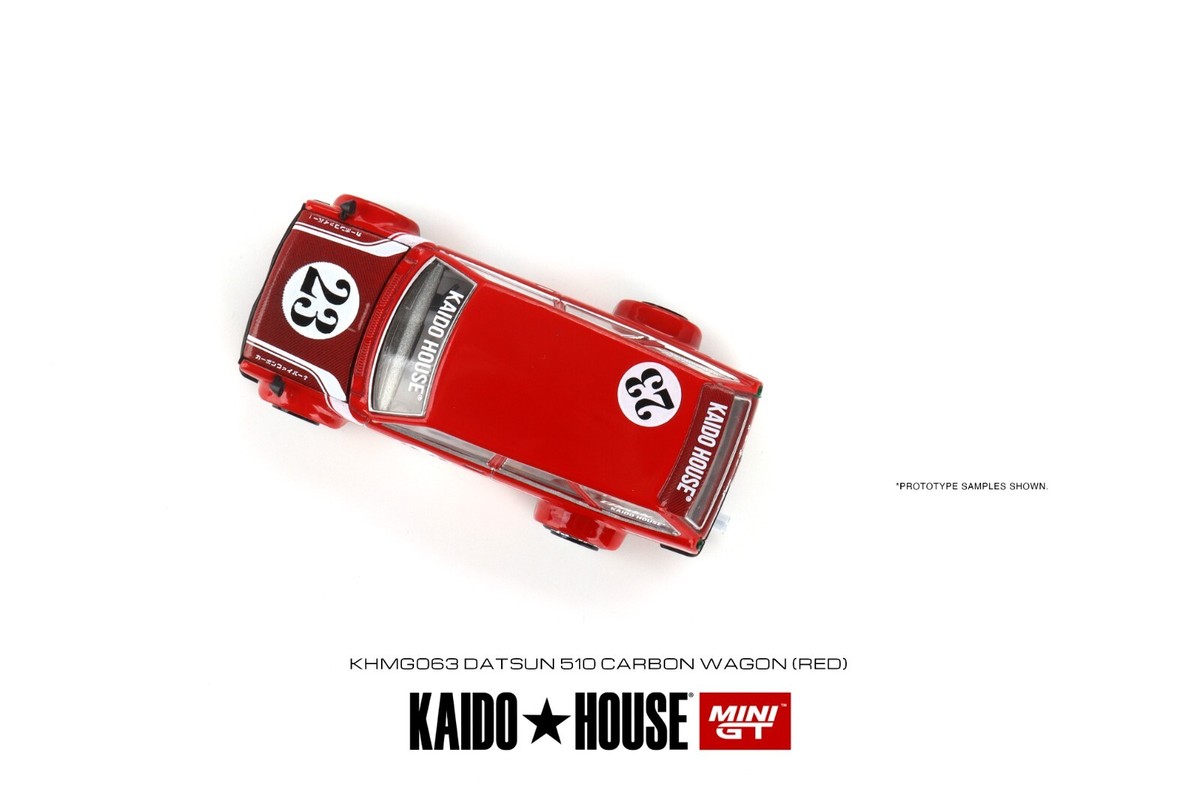 MINIGT 街道ハウス　DATSUN 510 WAGON CARBON Mini GT x Kaido House 1:64 Datsun KAIDO 510 Wagon CARBON