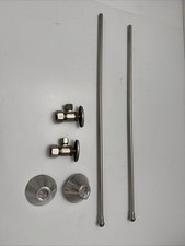 Signature Hardware Bath Supply Kit w/5/8" OD X 3/8" OD Angle Stop - Br. Nickel