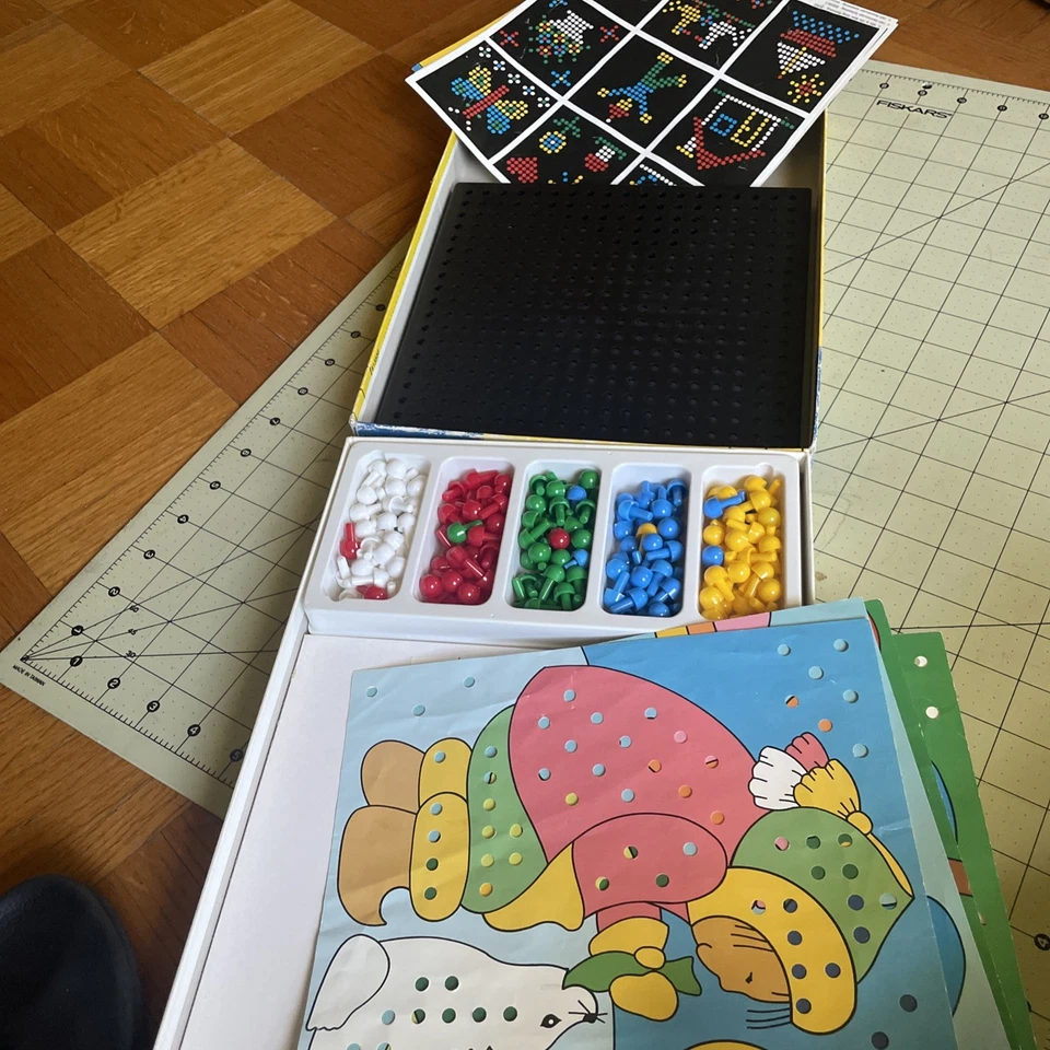 Steckmosaik Vintage Game Made In Germany - Image 3 of 4