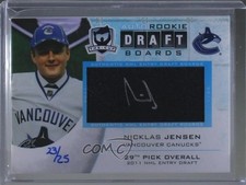 2013 Upper Deck The Cup Rookie Draft Boards 23/25 Nicklas Jensen #DB-NJ Auto 0c3