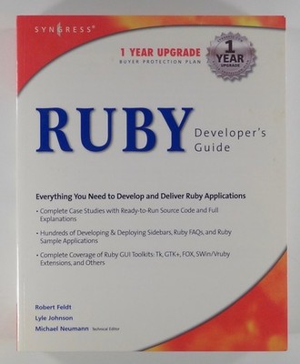 2002 Syngress RUBY DEVELOPER'S GUIDE programming language WRITING SOFTWARE