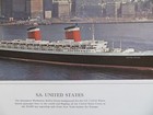 SS UNITED STATES Original Colorful Lithograph — photo 2