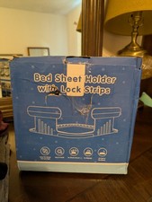 Bed Sheet Holders w/Lock Strips 4 Holders 8 Strips